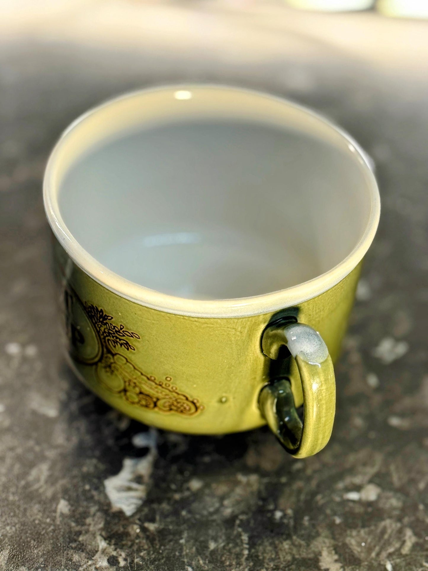 Green Hot Soup Stoneware Mug – Made in England