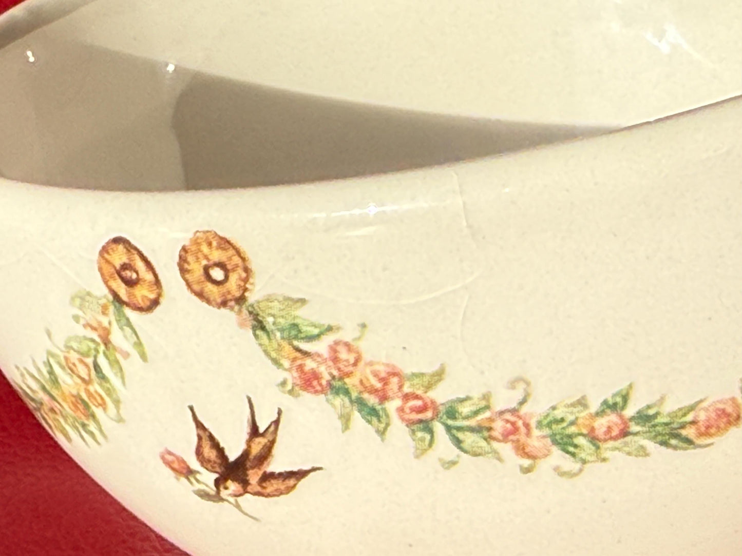 Whittard of Chelsea Swallow Floral Garland Ceramic Mug