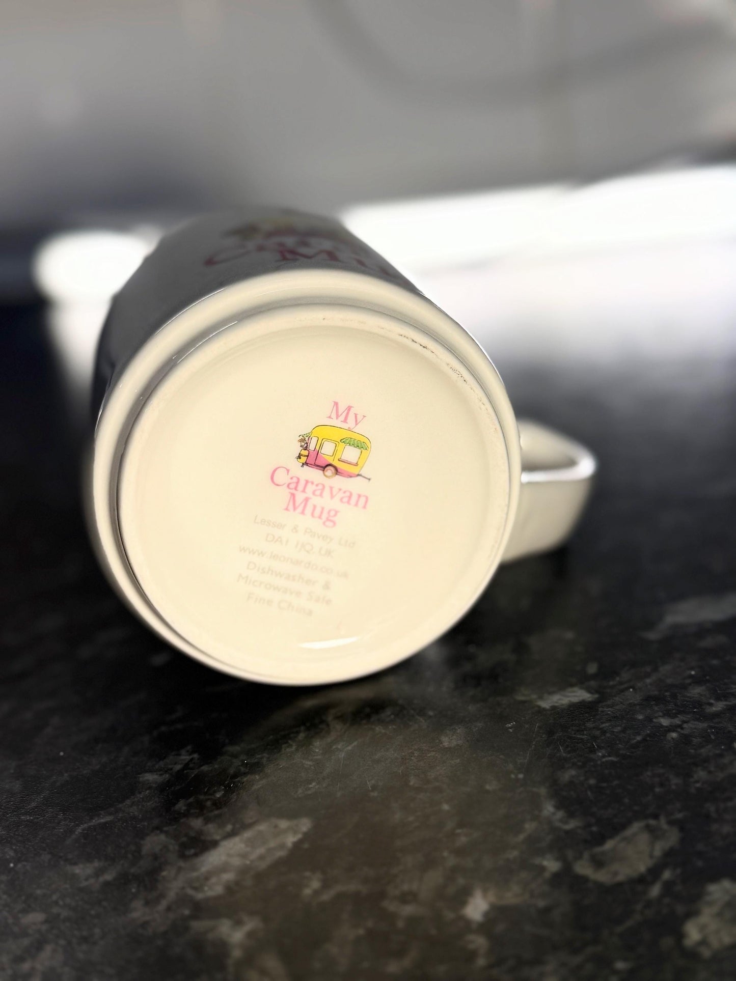 “My Caravan Mug” Novelty Ceramic Mug – Pink or Blue Design