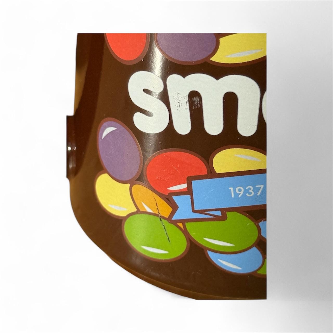 Smarties 75th Anniversary Ceramic Mug – Retro Brown Design