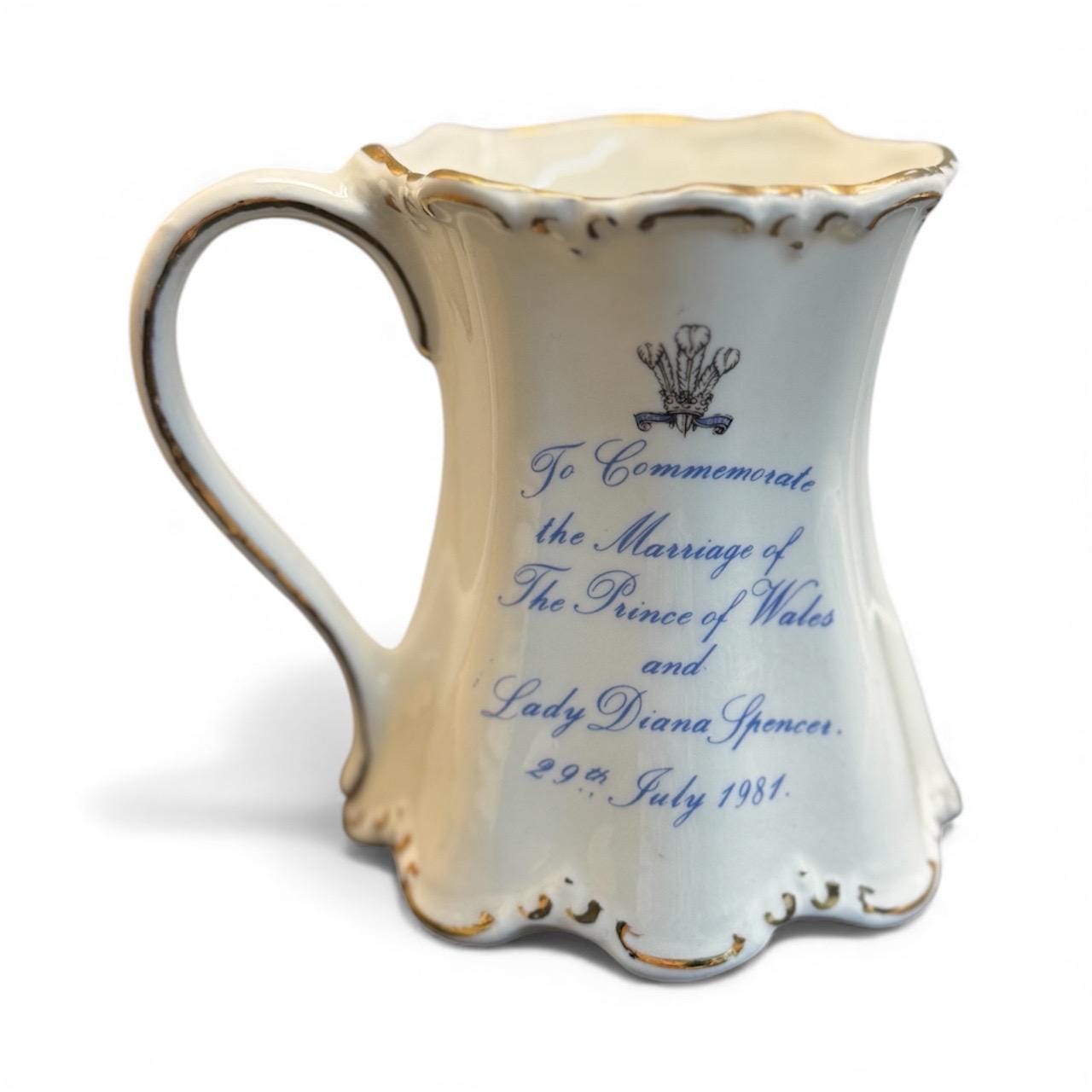 1981 Royal Wedding Porcelain Mug – Charles & Diana Commemorative