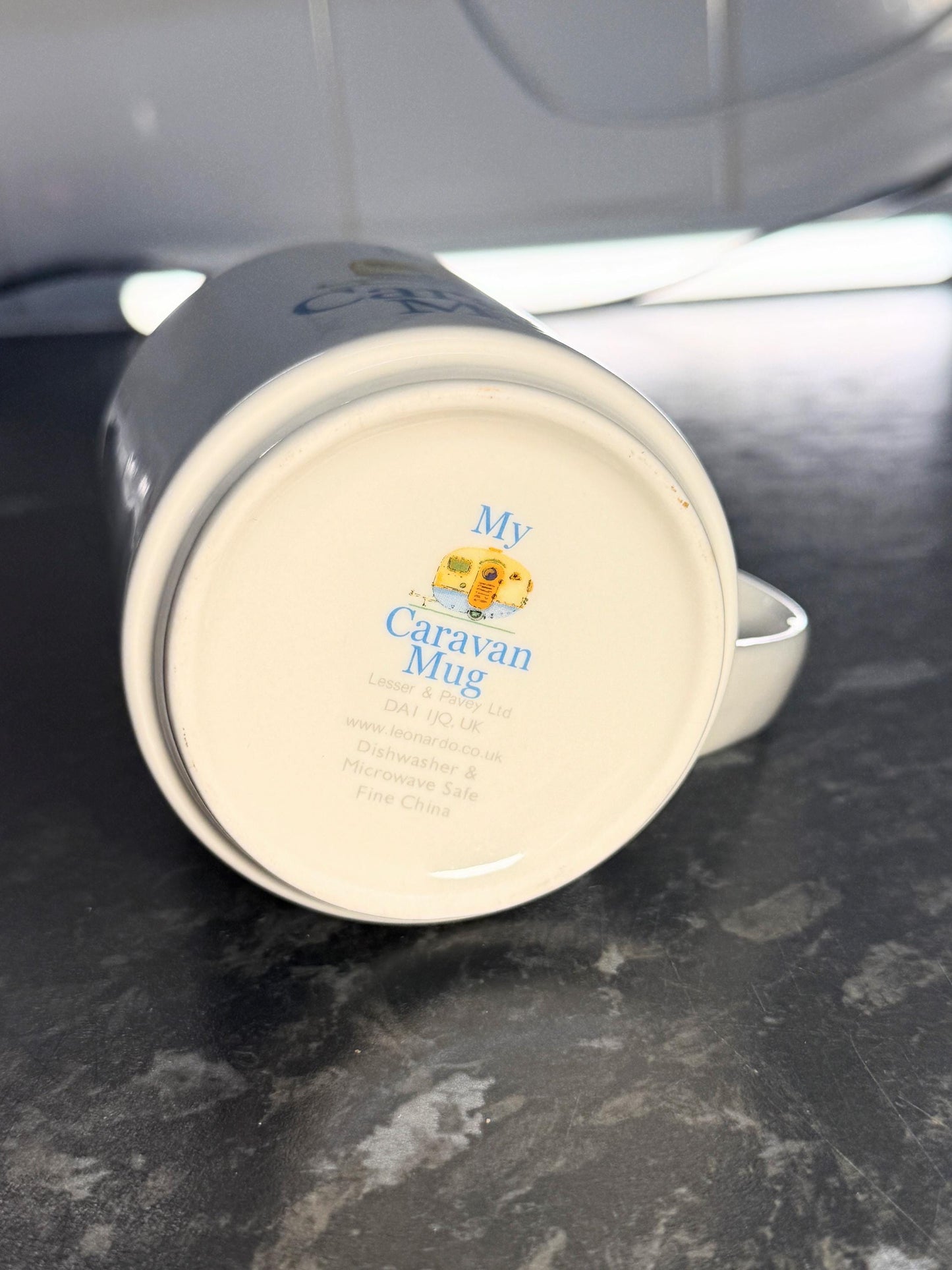 “My Caravan Mug” Novelty Ceramic Mug – Pink or Blue Design