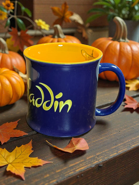 Disney Aladdin Ceramic Mug Blue Yellow