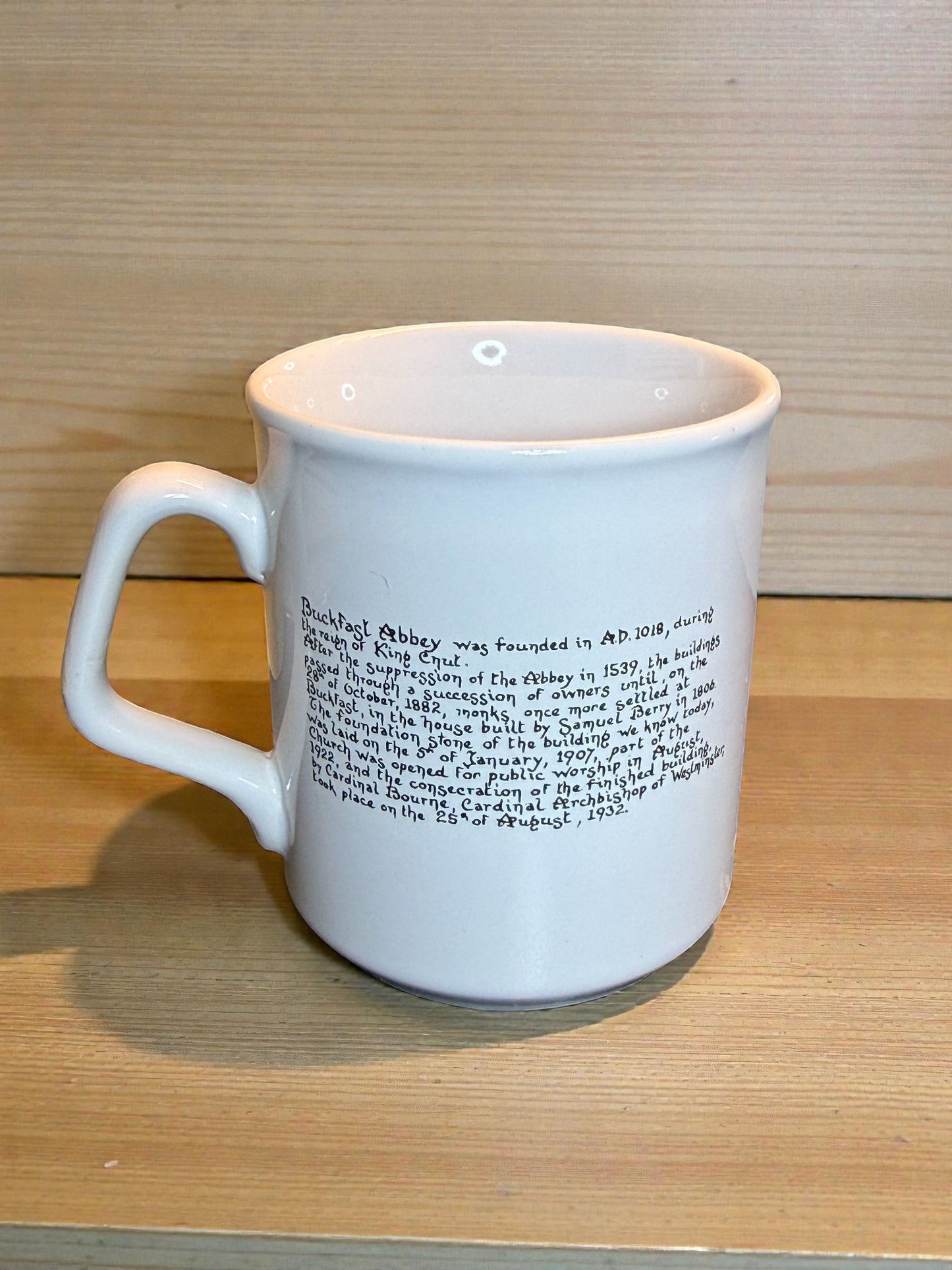 Vintage Buckfast Abbey Ceramic Mug – Goodliffe Neale, Made in England