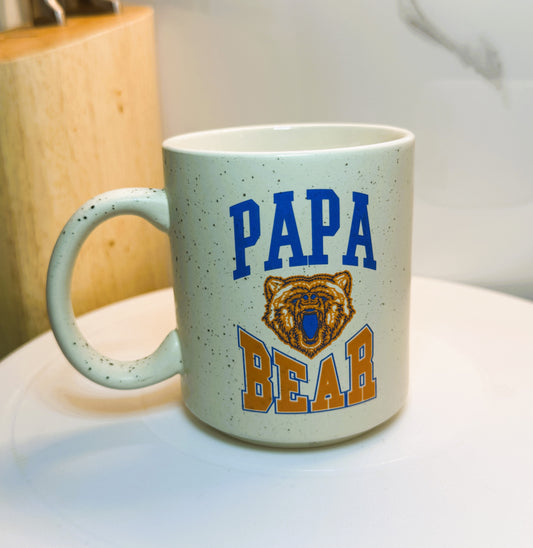Papa Bear Typo Stoneware Mug – US Brand Coffee Mug