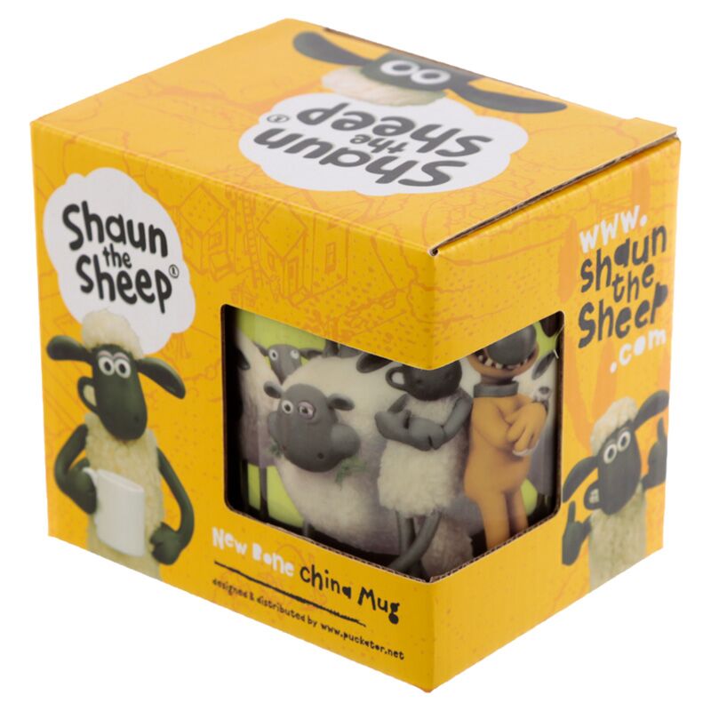 Shaun the Sheep porcelain mug in branded gift box