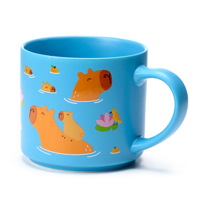 Large Capybara Porcelain Coffee Mug – 470ml Cute Animal Tea Cup
