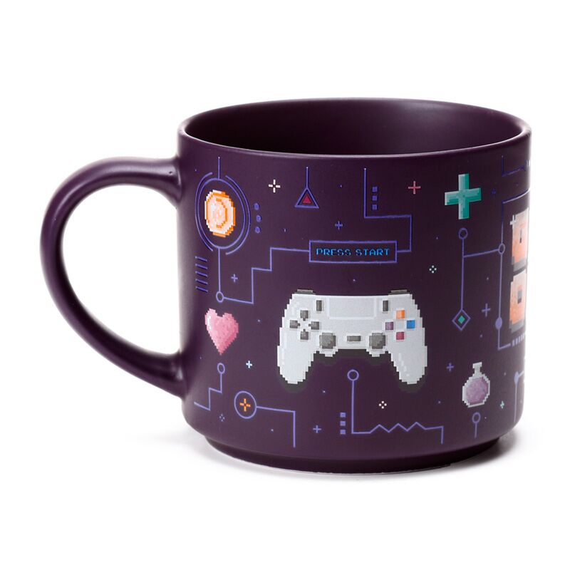 Large Game Over Porcelain Mug – 470ml Retro Gaming Coffee Cup
