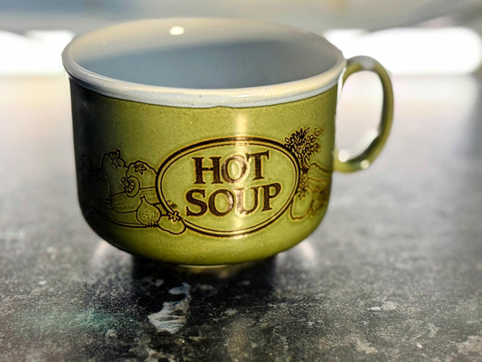 Green Hot Soup Stoneware Mug – Made in England