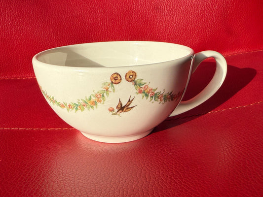 Whittard of Chelsea Swallow Floral Garland Ceramic Mug